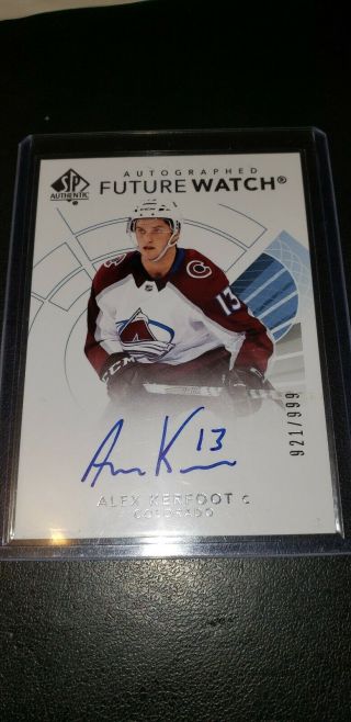 2017 - 18 Ud Sp Authentic Alex Kerfoot Future Watch Auto 921/999 Leafs