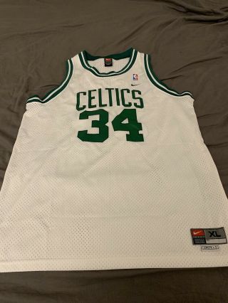 Vintage Paul Pierce Boston Celtics Nike Swingman Jersey Sz Xl - White