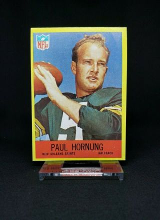 1967 Philadelphia Paul Hornung 123 Orleans Saints Football Card