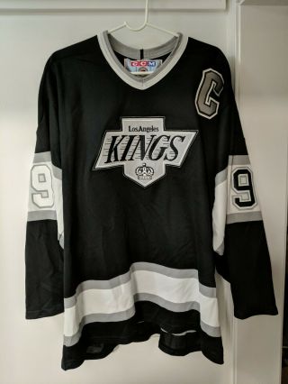 Wayne Gretzky Los Angeles Kings Ccm Vintage Hockey Jersey Sz Xl Made Canada 90s
