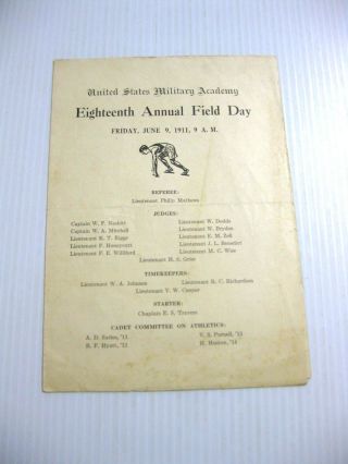 1911 United States Military Academy 18th Annual Field Day George Patton Hurdles