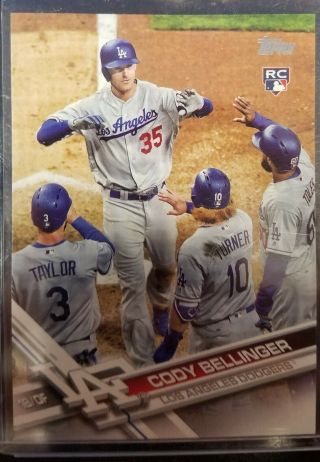 2017 Topps Update Cody Bellinger Rc Sp Variation Dodgers Us50