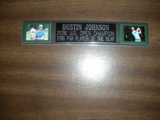 Dustin Johnson (golf) Nameplate For Autographed Ball Display/flag/photo