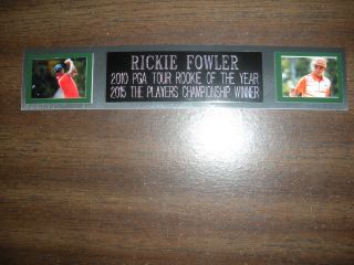 Rickie Fowler (golf) Nameplate For Autographed Ball Display/flag/photo