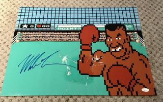 Mike Tyson Signed 16x20 Photo Nintendo Mike Tyson’s Punch Out Auto Iron Mike Jsa