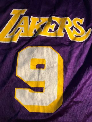 Vintage NBA Los Angeles Lakers Nick Van Exel 9 Champion Jersey sz 44 4