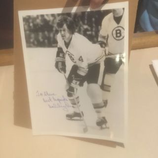 Mid 1970`s Nhl Hockey Photo Bobby Orr Authentic Autograph Auto Boston Bruins
