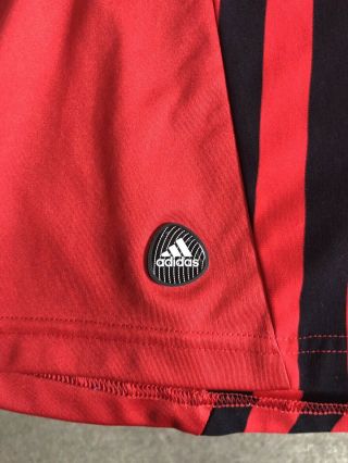 Men ' s Adidas ClimaCool AC Milan Sewn Soccer Jersey Size Large 4