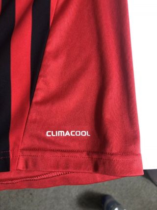 Men ' s Adidas ClimaCool AC Milan Sewn Soccer Jersey Size Large 5