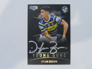 2019 Nrl Elite Youngs Guns Signature Card Dylan Brown 30/40 Eels