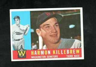 Harmon Killebrew 1960 Topps Card 210 Minnesota Twins Ex Mt