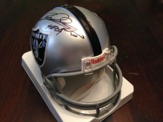 Rod Woodson Signed Oakland Raiders Mini Helmet HOF, 2