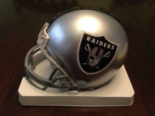 Rod Woodson Signed Oakland Raiders Mini Helmet HOF, 3