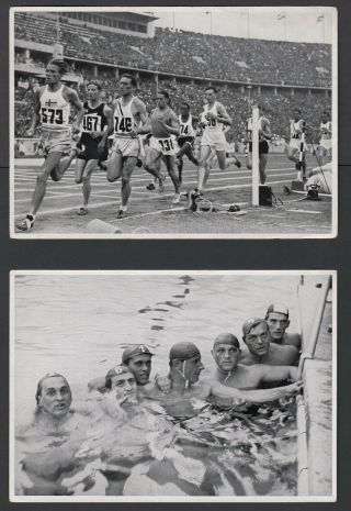 7 LARGER PICTURE CARDS FROM GERMANY 1936 OLYMPIC GAMES SPORTS 3