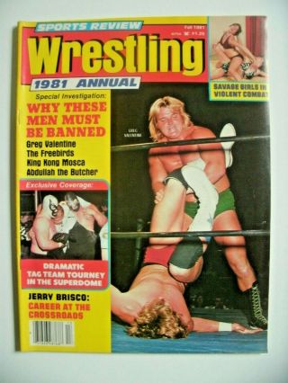 Sports Review Wrestling 1981 Annual - Fall 