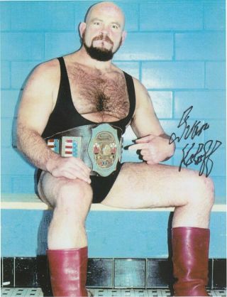 Ivan Koloff Autographed Wrestling Photo Highspots.  Com Wwe