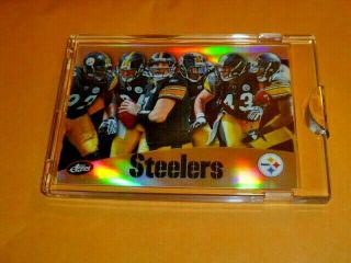 2010 Etopps Pittsburgh Steelers Team Card 735/859 Refractor Exclusive Polamalu