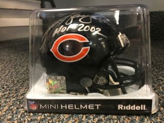 Dan Hampton Chicago Bears " Hof 2002 " Signed Mini Helmet - Tristar Authentic
