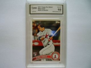 Topps Mike Trout Rookie 175 Graded 10