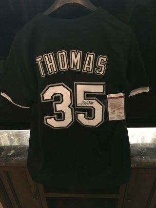 Frank Thomas White Sox Signed Auto Jersey Jsa Cert & Sticker