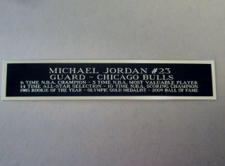 Michael Jordan Bulls Nameplate For A Basketball Jersey Case Or Photo 1.  5x8