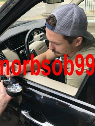 TYLER BOZAK ST.  LOUIS BLUES SIGNED 2019 STANLEY CUP PLAYOFFS PUCK w/EXACT PROOF 2