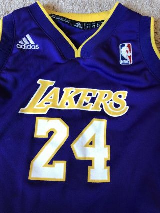 NBA Los Angeles Lakers Adidas Kobe Bryant 24 Toddler Jersey Sz 4T 4