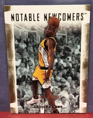 Kevin Durant Rc 2007 08 Fleer Hot Prospects Notable Newcomers Rookie Supersonics