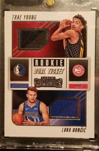 Luka Doncic & Trae Young Contenders Double Jersey Rookie