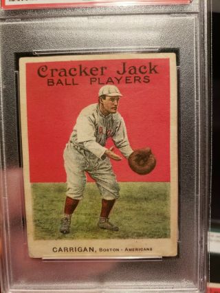 1914 Cracker Jack Bill Carrigan Psa 2.  5 27