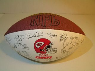 Kansas City Chiefs 2002 Autofacsimile Team Signed Football