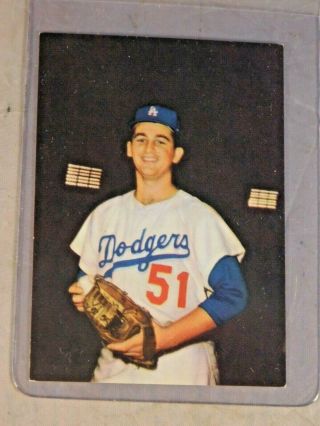 1960 Morrell Meats Dodgers Larry Sherry Ex - Mt