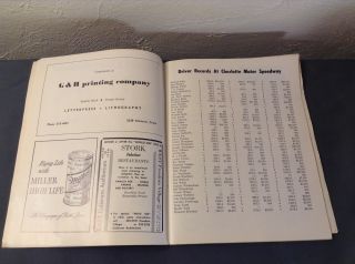 1965 NASCAR Chalotte Motor Speedway Official Program May 23rd 1965 4