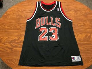 Mens Vintage Champion Michael Jordan Chicago Bulls Basketball Jersey Size 48