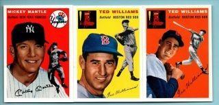 1954 Topps Archives Baseball Complete Set - All 259 Cards 2 Williams,  & Mantle
