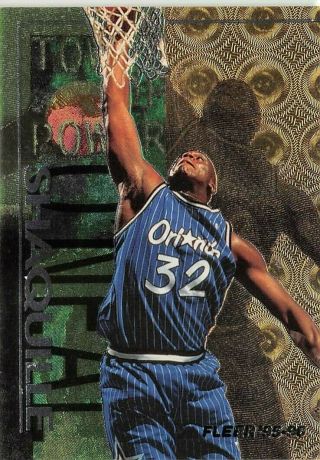 1995 - 96 Fleer Towers Of Power Shaquille O 