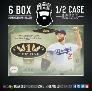 Boston Red Sox - 2019 Topps Tier One Baseball [6 Box Half Case Break 3]