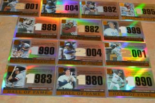 2004 Topps Tribute Hall Of Fame Game Baseball Cards 13 Total