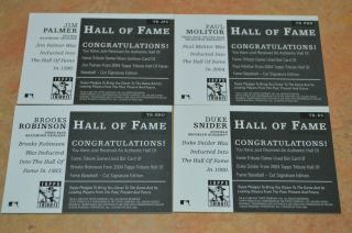 2004 TOPPS TRIBUTE HALL OF FAME GAME BASEBALL CARDS 13 TOTAL 3