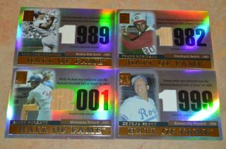 2004 TOPPS TRIBUTE HALL OF FAME GAME BASEBALL CARDS 13 TOTAL 4