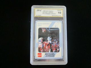 Michael Jordan Basketball Card Gem 10 North Carolina Finest