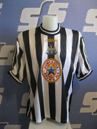 Newcastle United 1997/1998/1999 Home Size Xl Adidas Shirt Jersey Football Soccer