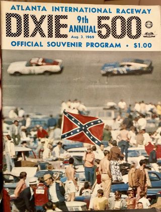 1969 Dixie 500 Nascar Racing Program