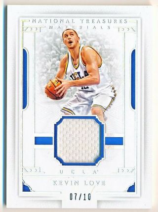 2016 - 17 National Treasures Collegiate Kevin Love Silver Jersey 53 (07/10)