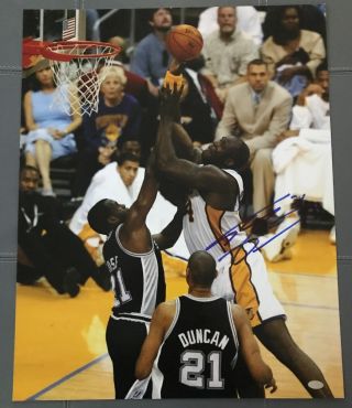 Shaq Shaquille O’neal Autographed Signed La Lakers 16x20 Photo Mounted Memories