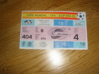 Ticket Zealand V Soviet Union Game 18 Fifa World Cup Spain 1982 Russia Urrs