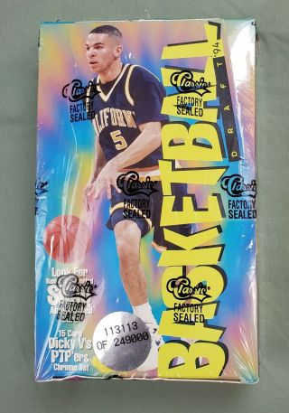 1994 Classic Basketball Draft Factory Box - Look For Shaq Autograph Card