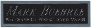 Mark Buehrle White Sox Nameplate Fo Autographed Signed Baseball - Bat - Jersey - Photo