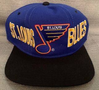 St Louis Blues Hockey Baseball Cap Hat Vintage Nhl Snapback Starter
