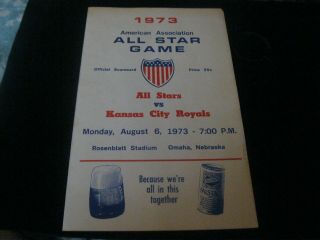 1973 American Association All Star Game All Stars Vs Kansas City Royals Omaha